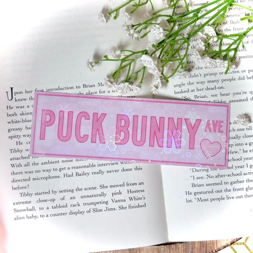 Puck Bunny Ave Bookmark