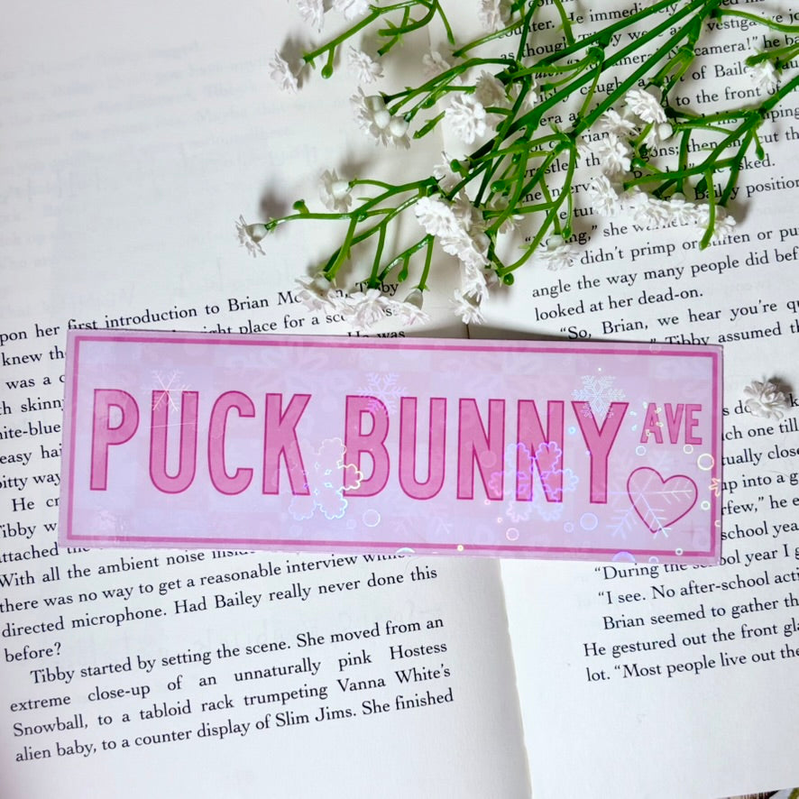 Puck Bunny Ave Bookmark