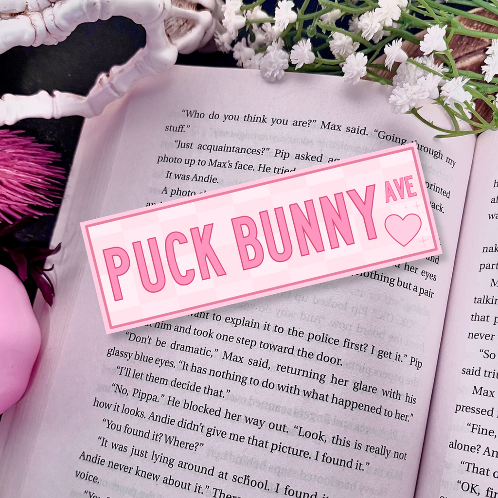 Puck Bunny Ave Bookmark