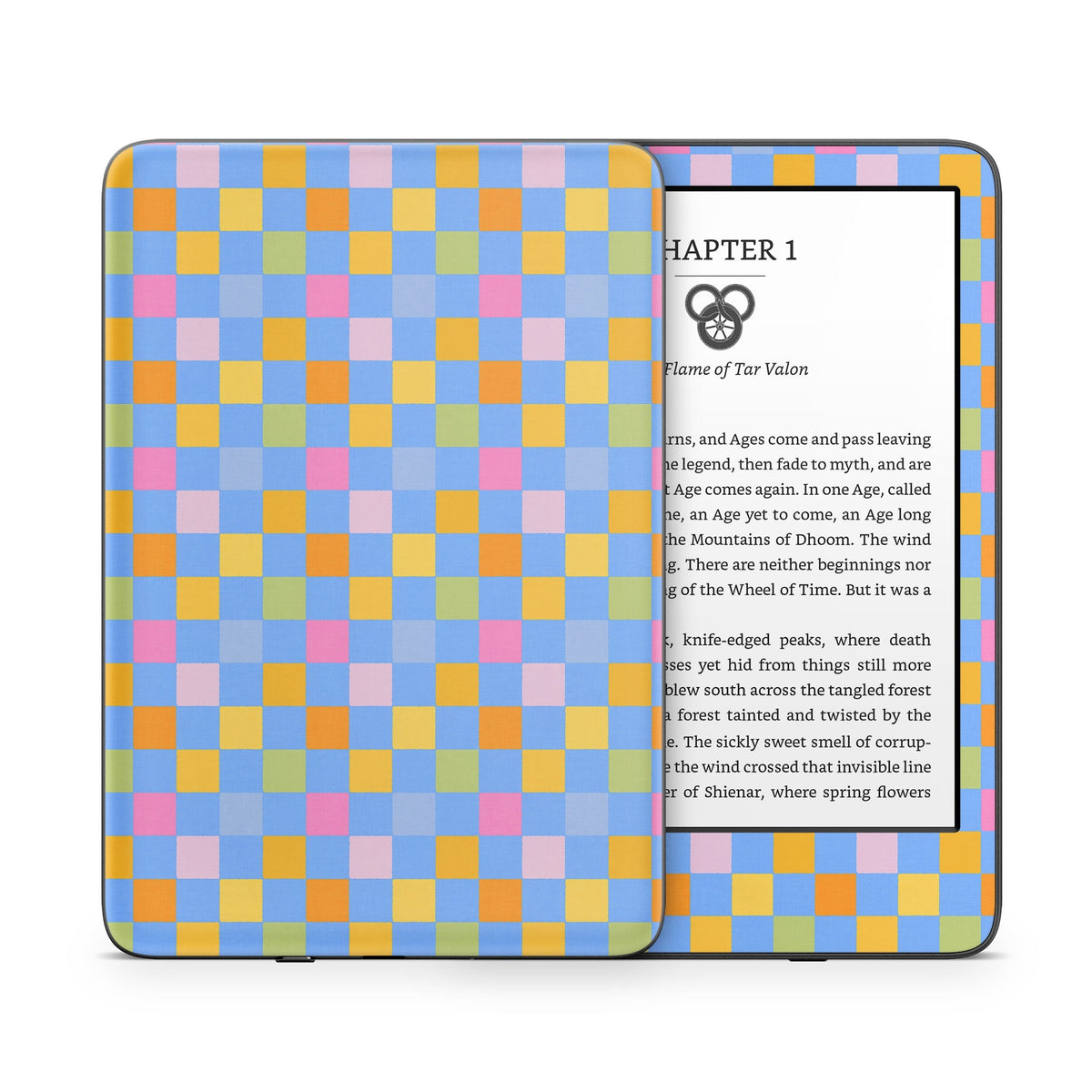 Eclectic Checker Kindle Skin