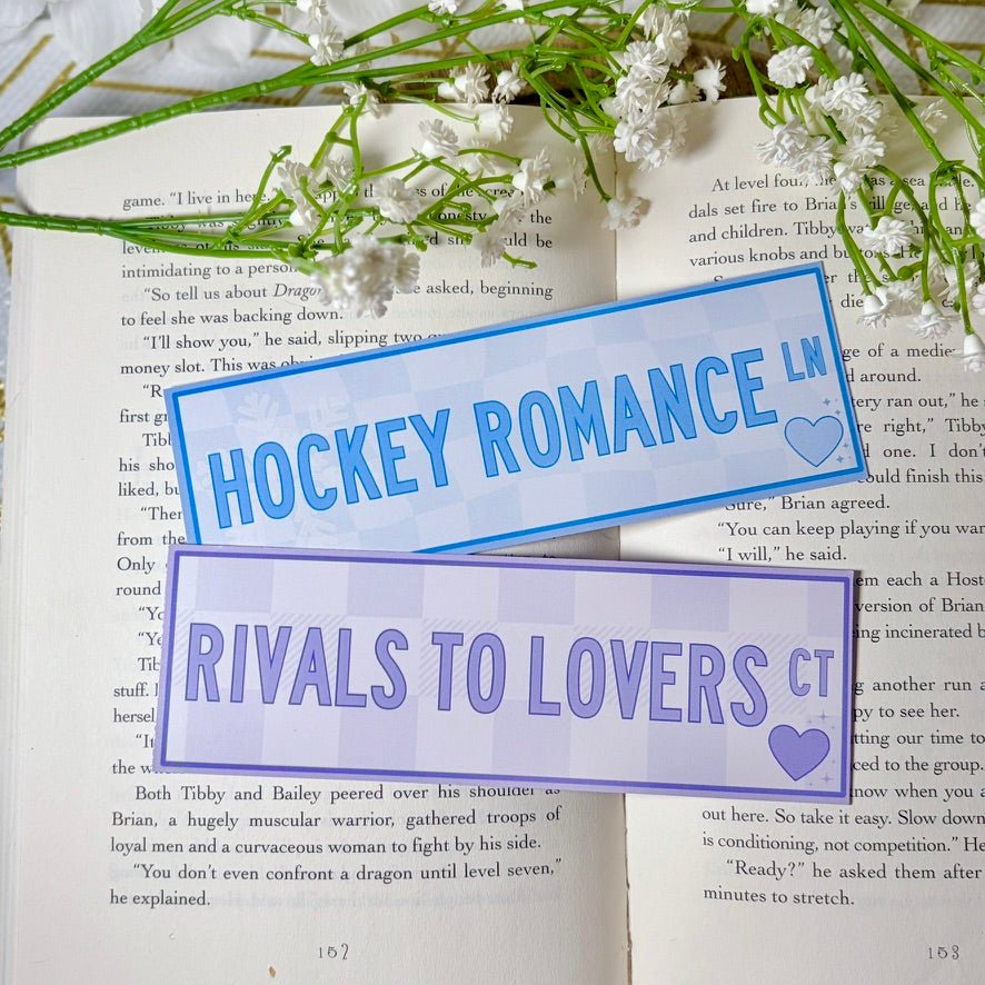 Rivals to Lovers/Hockey Romance Dual-Sided Matte Cardstock Bookmark